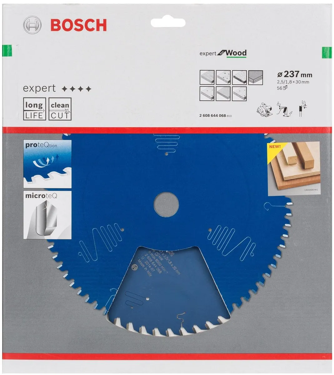 Bosch Cirkelzaagblad Expert ConstructWood 237mm - 56 Tanden - afbeelding 3 van 6