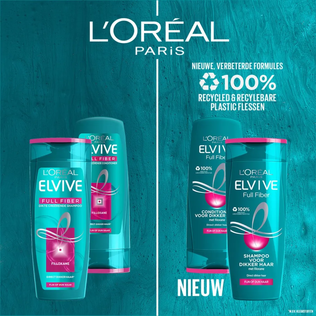 L'Oréal Paris Elvive Full Fiber Shampoo - 6x250ml