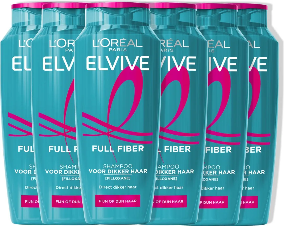 L'Oréal Paris Elvive Full Fiber Shampoo - 6x250ml