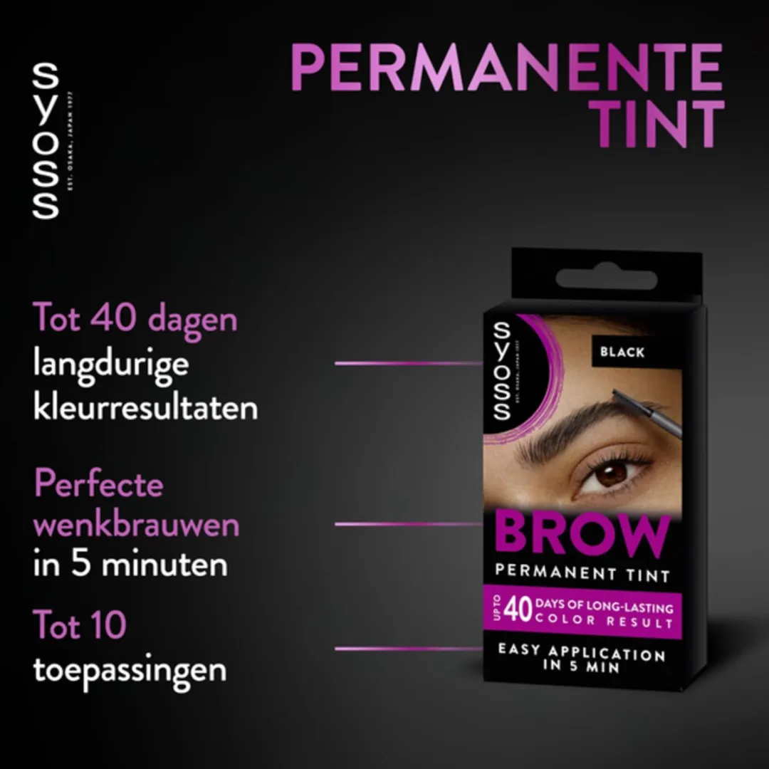 SYOSS Browtint Black - 3 Stuks