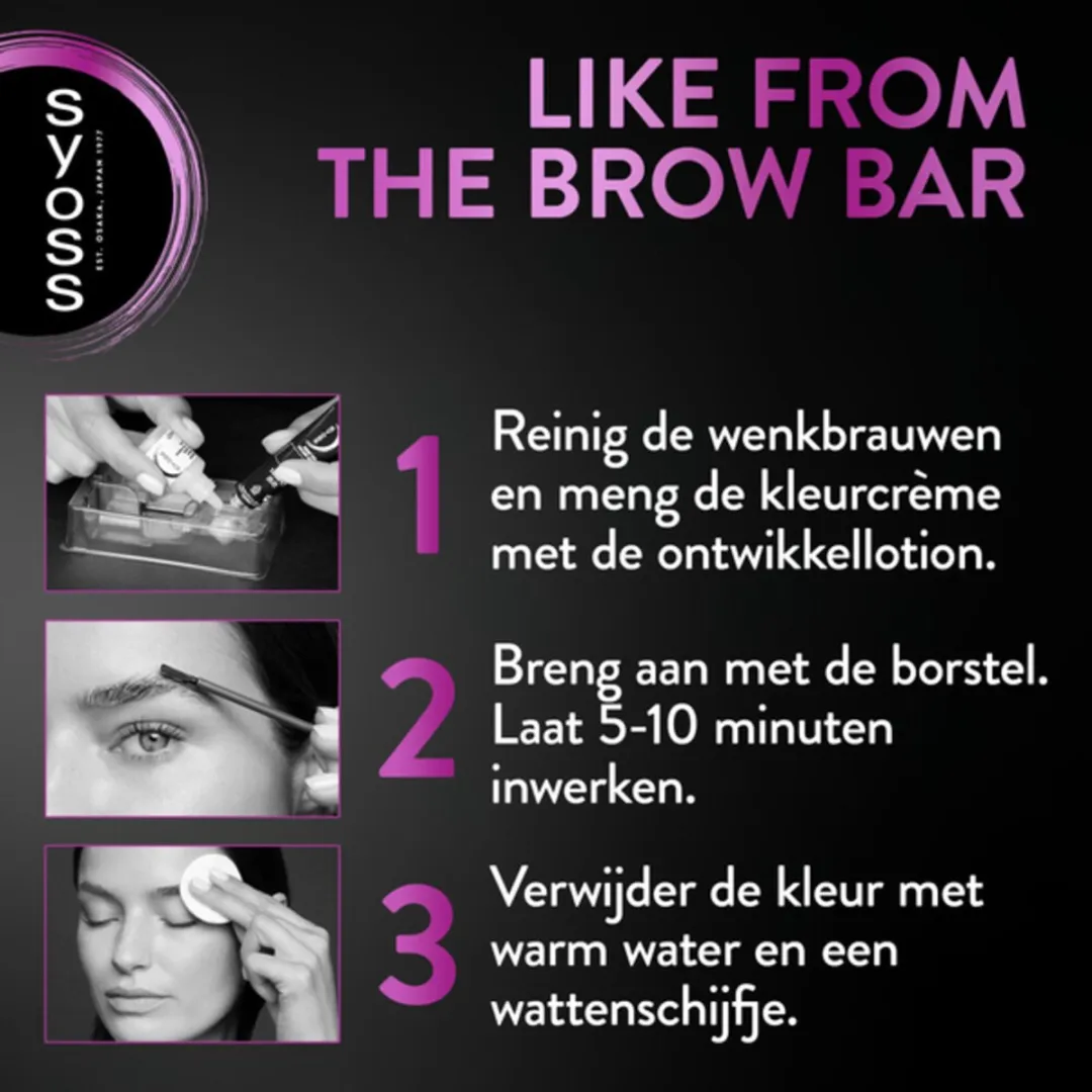 SYOSS Browtint Black - 3 Stuks