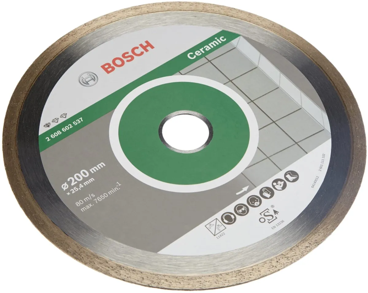 Bosch Diamantdoorslijpschijf Standard 200x25,4mm Keramiek