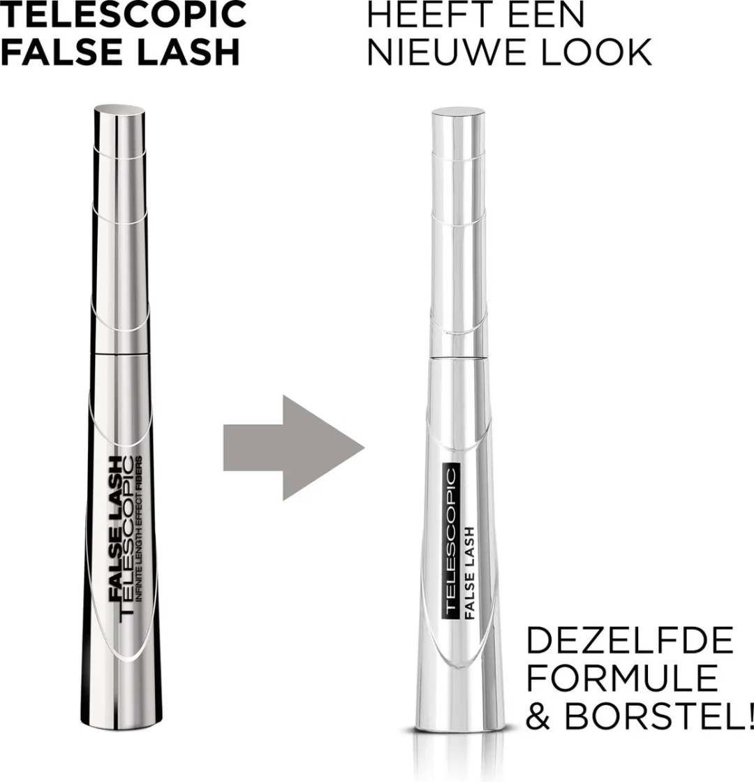 L'Oréal Paris False Lash Telescopic Mascara 9ml - Zwart