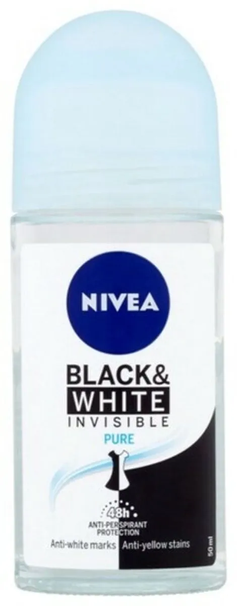 NIVEA Black & White Invisible Deodorant Roller 50ml