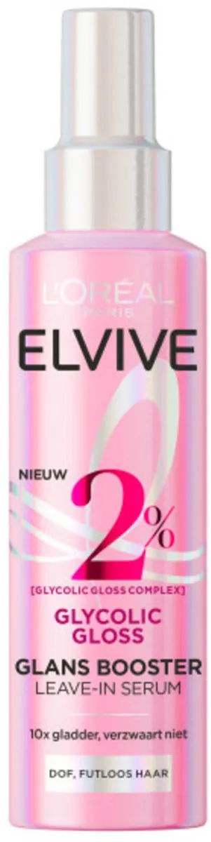 L'Oréal Elvive Glycolic Gloss Leave-In Serum 450ml - 3 Stuks