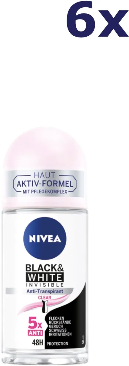 NIVEA Deoroller Black&White Invisible Clear 50ml
