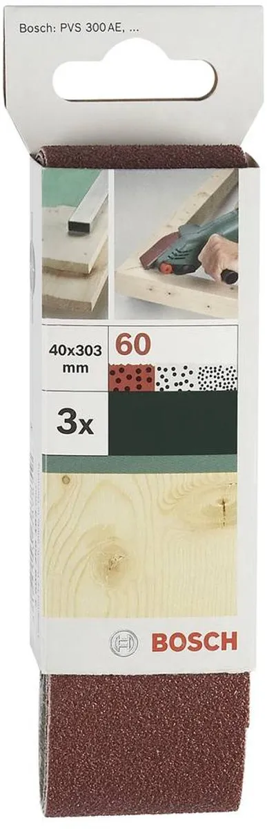 Bosch 3-delige Schuurbandenset Varioband - 60 - Rood