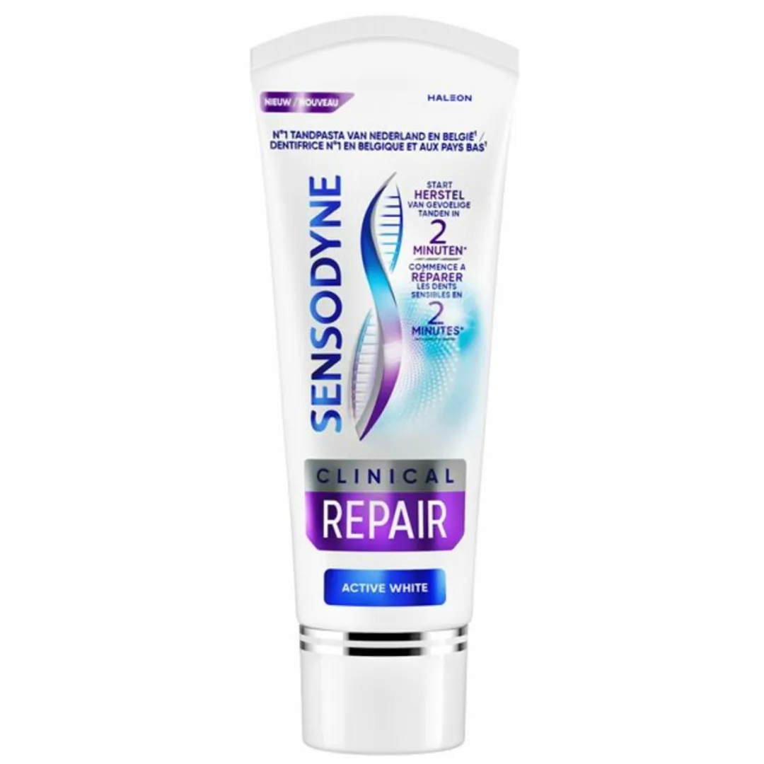 Sensodyne Clinical Repair Active White Tandpasta - 450ml (6x75ml)