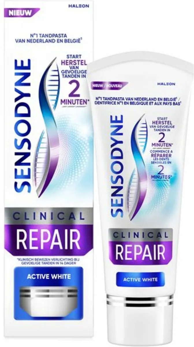 Sensodyne Clinical Repair Active White Tandpasta