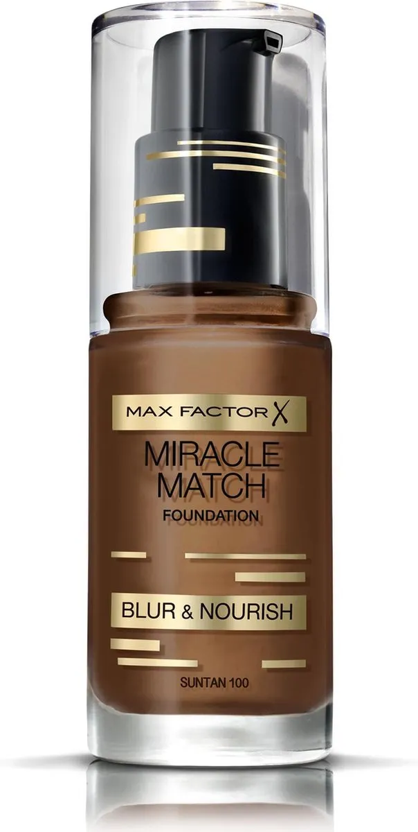 Max Factor Miracle Match Blur & Nour Foundation 100 Sun Tan 30ml