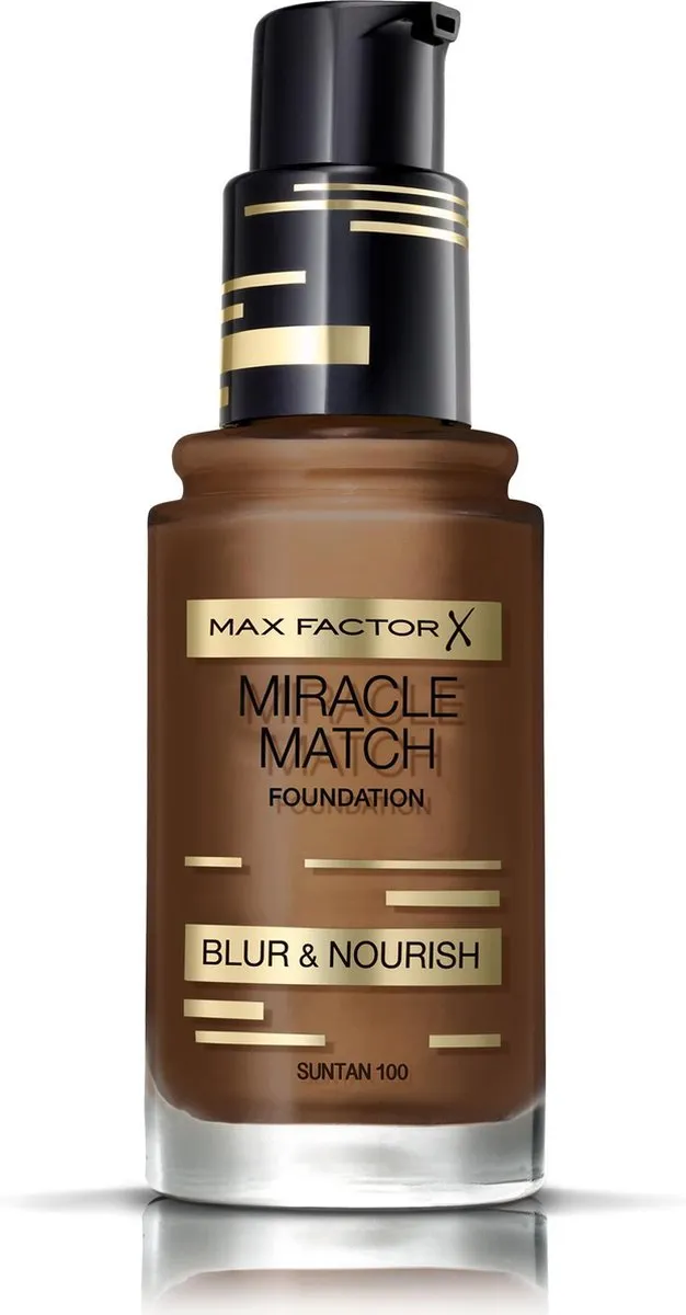 Max Factor Miracle Match Blur & Nour Foundation 100 Sun Tan 30ml