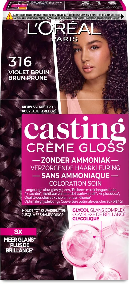 L'Oréal Paris Casting Crème Gloss 316 Violet Bruin - Haarkleuring 1030ml