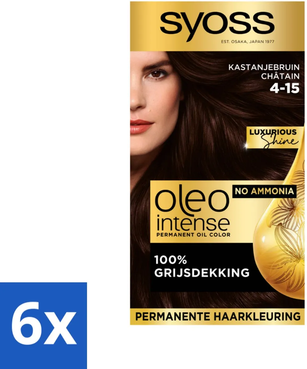 SYOSS Oleo Intense 4-15 Kastanjebruin Haarverf