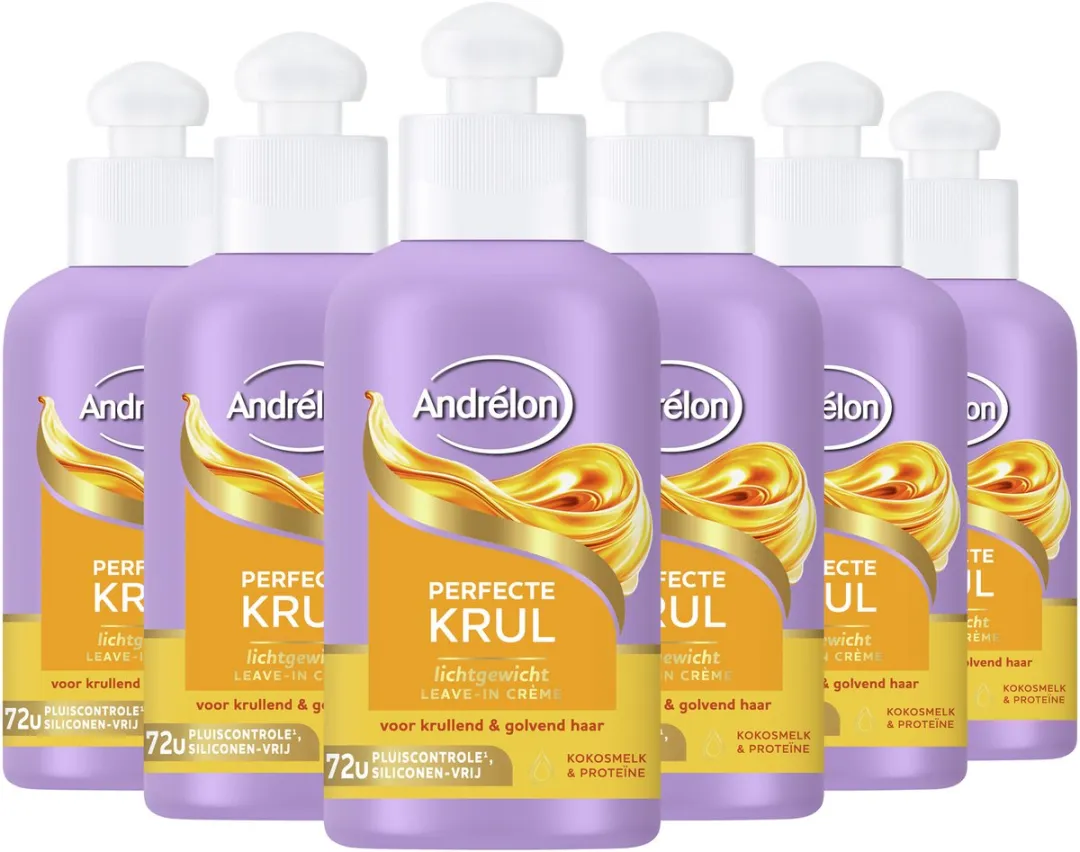 Andrélon Lichtgewicht Leave-in Haarcrème 200ml - 6 Stuks
