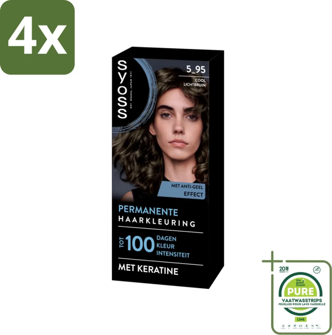 SYOSS Permanent Haarkleuring 5-95 Cool Lichtbruin