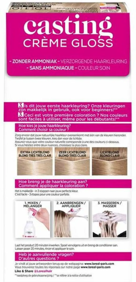 L'Oréal Paris Casting Crème Gloss 1010 Haarverf - Extra Licht Asblond