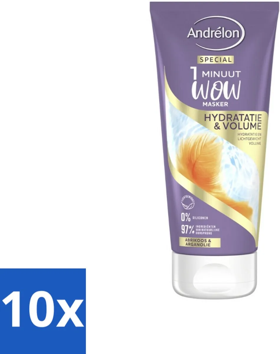 Andrélon WOW 1 Minuut Masker Hydratatie & Volume 180ml