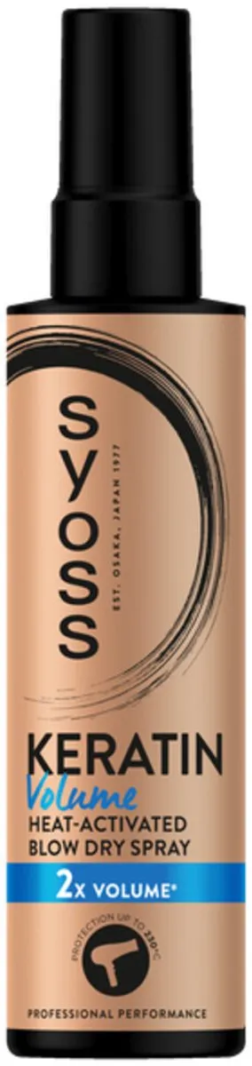 SYOSS Keratin & Volume Heatprotection Spray 200ml - 12 Stuks