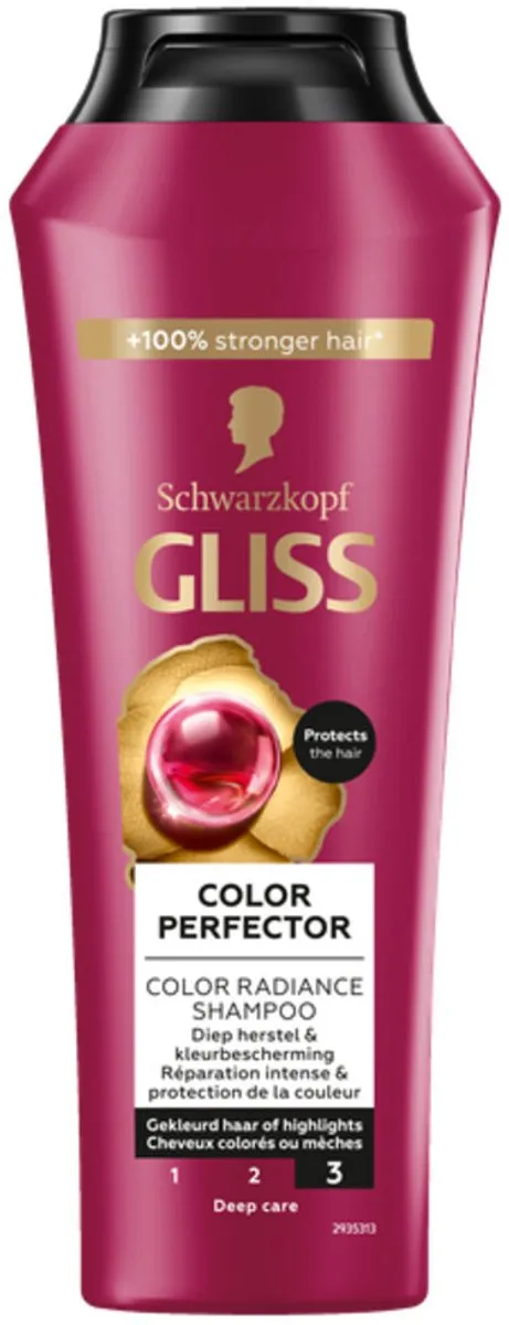 Schwarzkopf Gliss Color Protect & Shine Shampoo 500ml - 2 Stuks