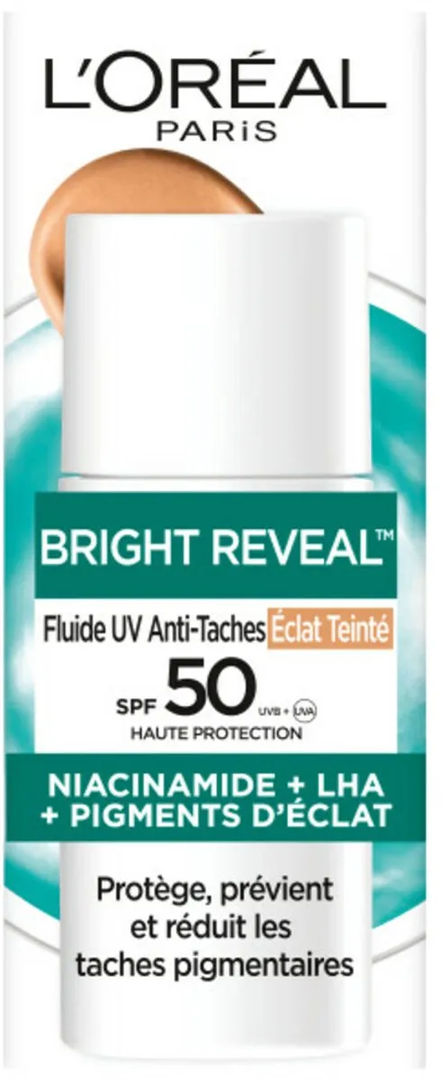 L'Oréal Paris Bright Reveal Daily UV Fluid Tinted Glow SPF 50+ - 50ml - afbeelding 6 van 6
