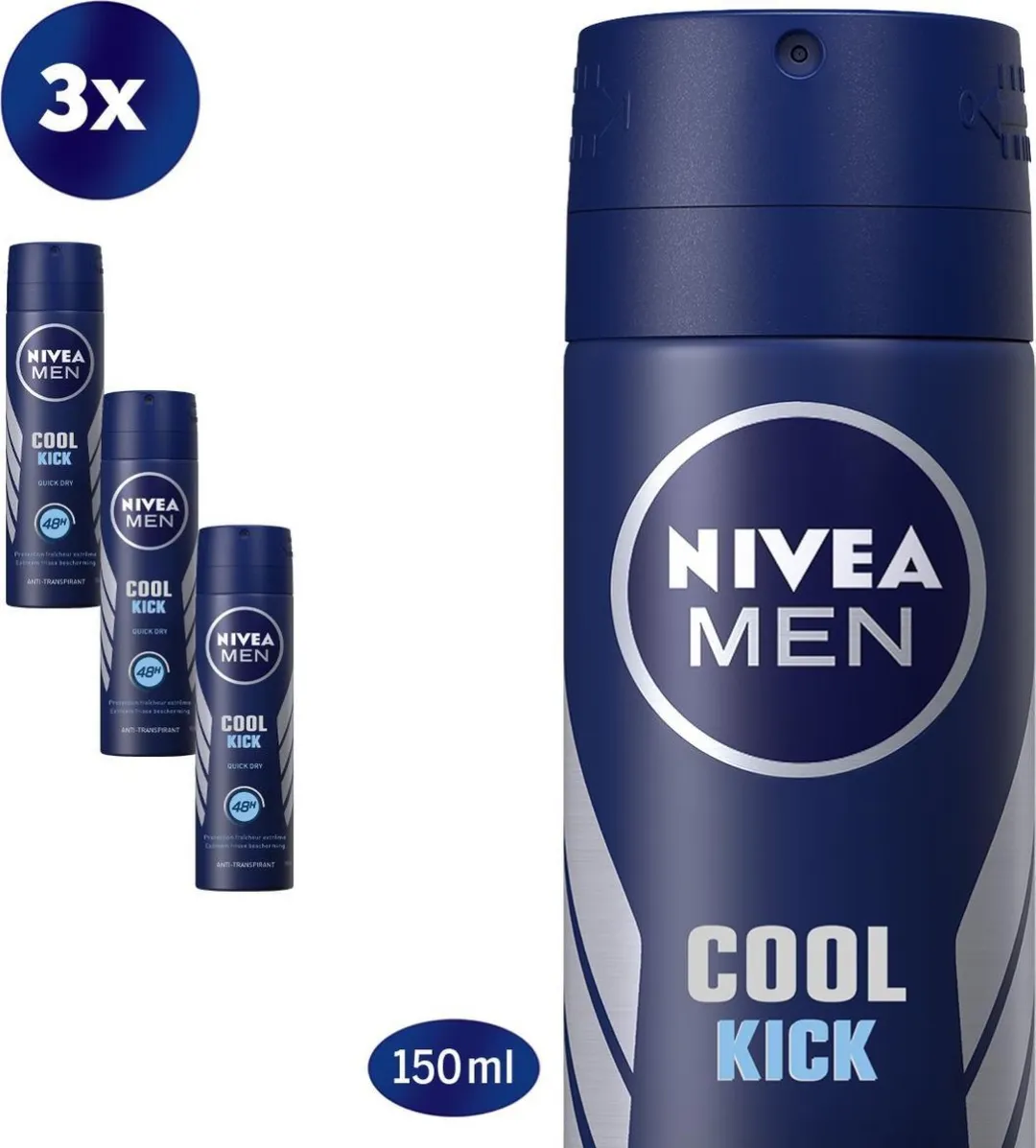 NIVEA MEN Cool Kick Deodorant Spray 450ml