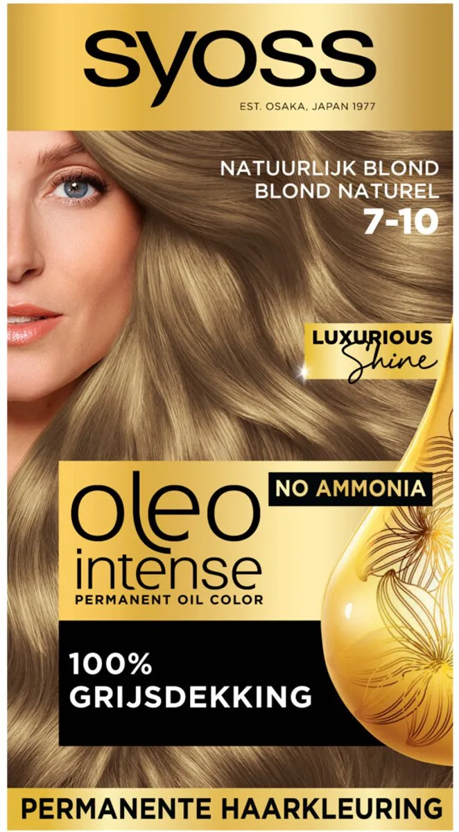 SYOSS Oleo Intense Haarverf 7-10 Natuurlijk Blond 115ml