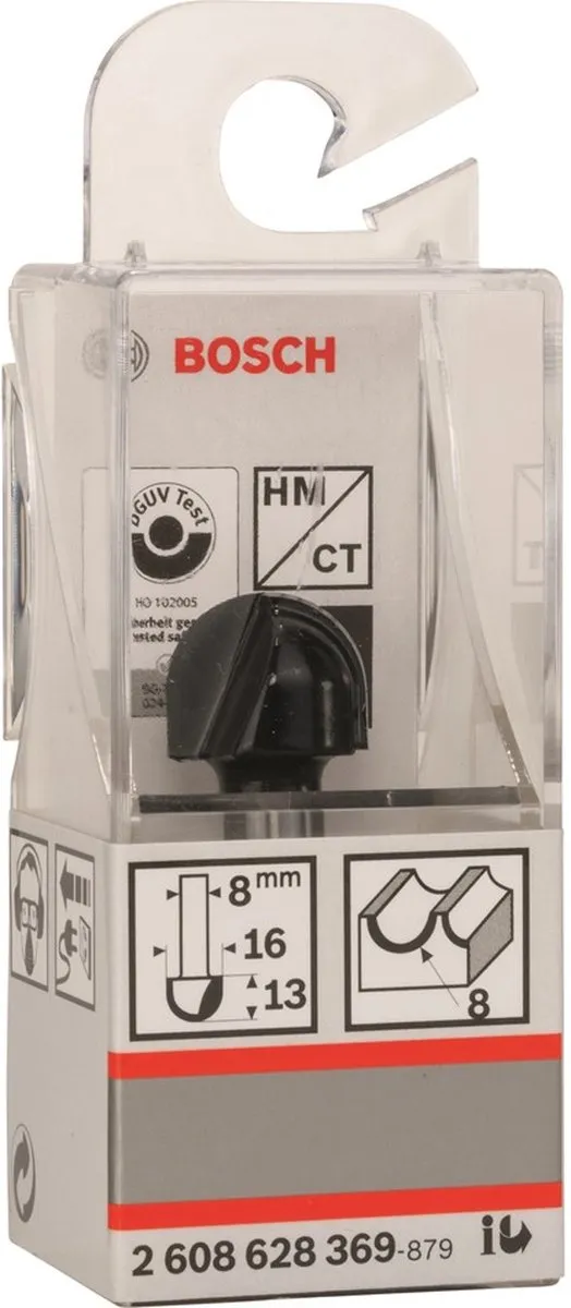 Bosch Halfrondprofielfrezen 8mm R1 - Hout - afbeelding 6 van 6