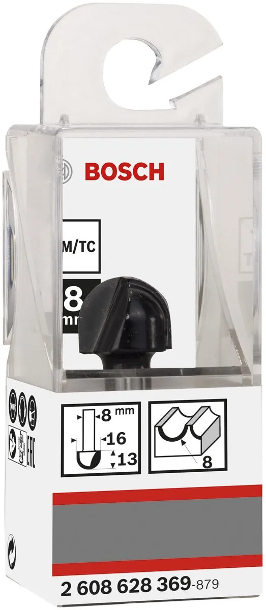 Bosch Halfrondprofielfrezen 8mm R1 - Hout