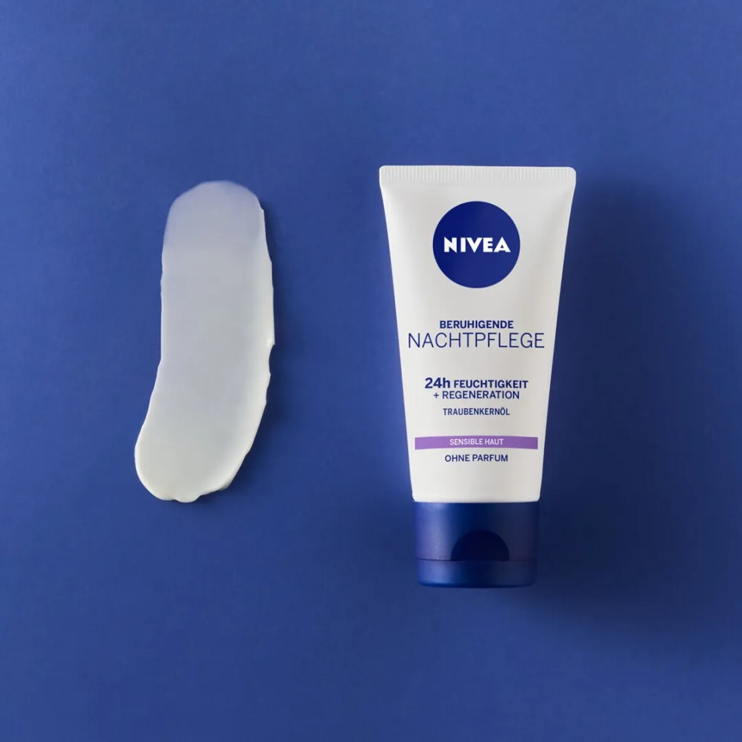 NIVEA Essentials Sensitive Nachtcrème 100ml - 2 Stuks