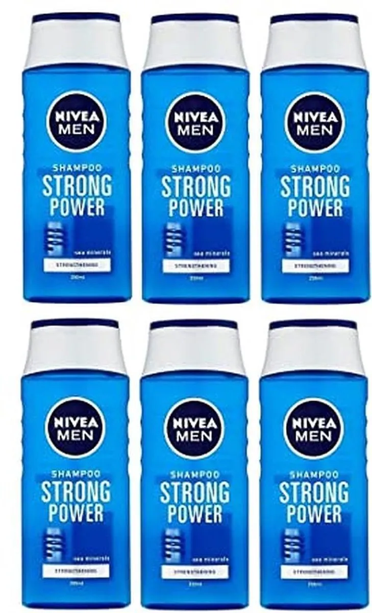 NIVEA Shampoo Men Strong Power 6x250ml