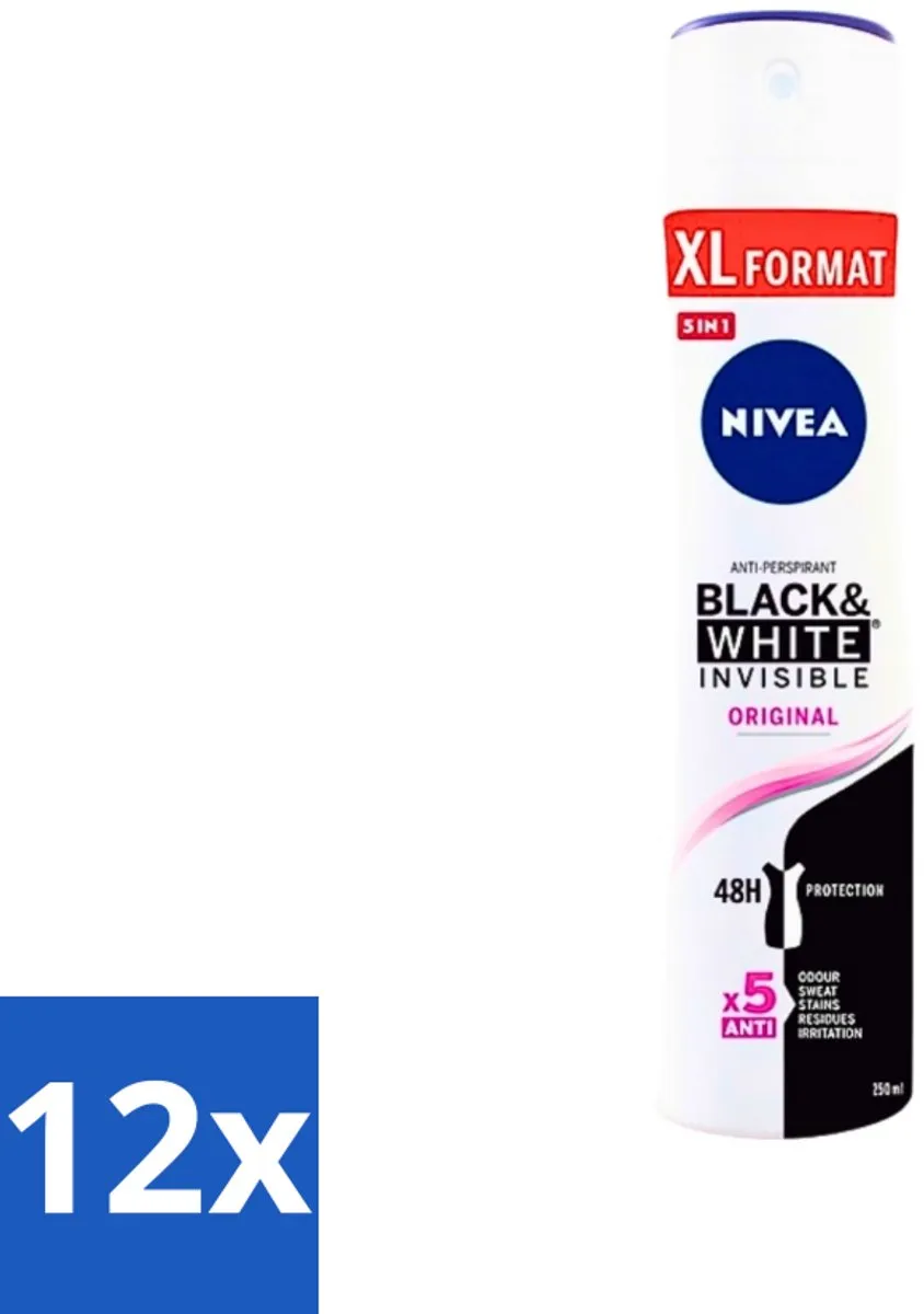 NIVEA Invisible Black & White Deospray 250ml