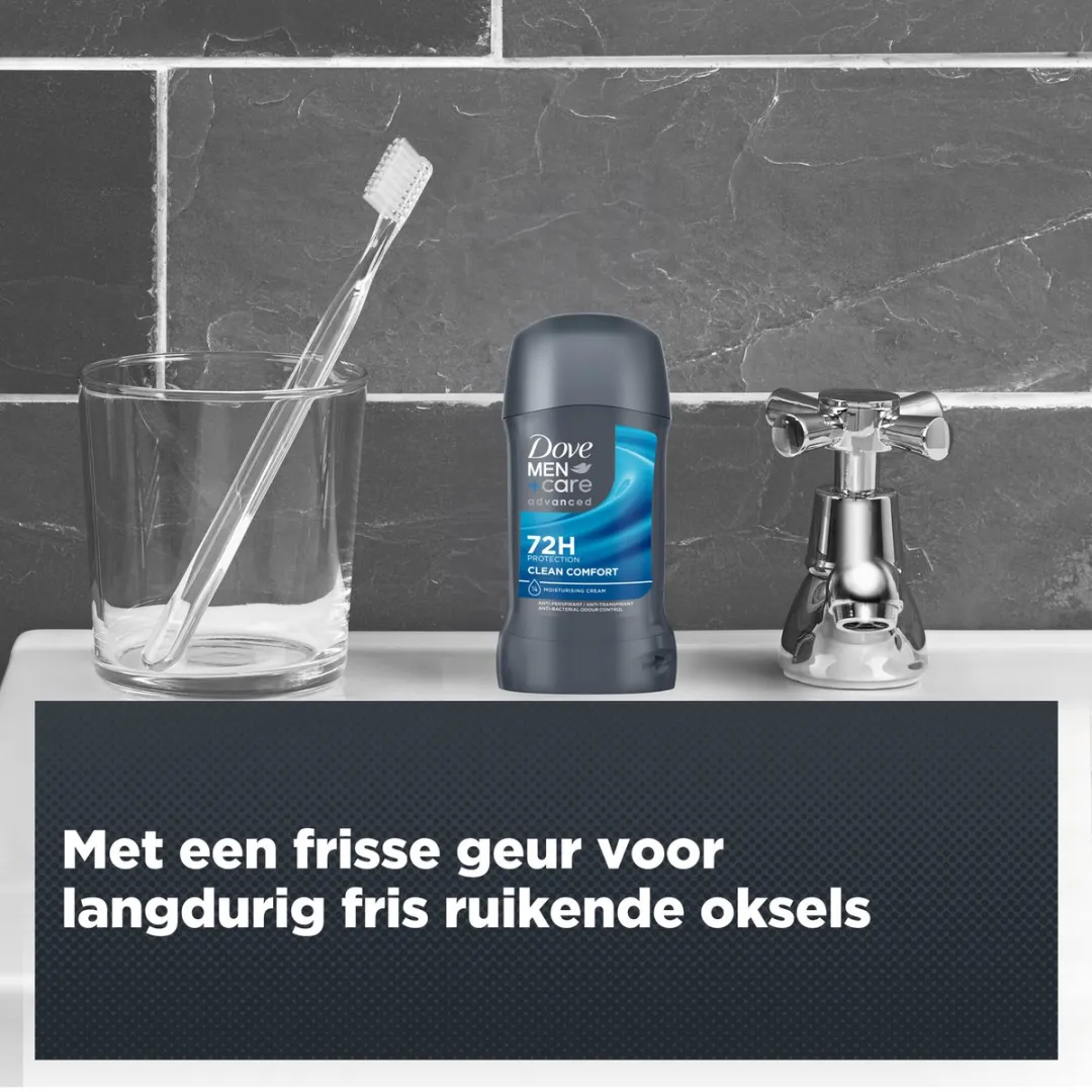 Dove Men+Care Anti-Transpirant Stick Clean Comfort 300ml - 6 Stuks