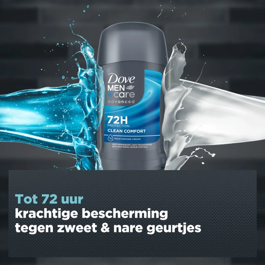 Dove Men+Care Anti-Transpirant Stick Clean Comfort 300ml - 6 Stuks