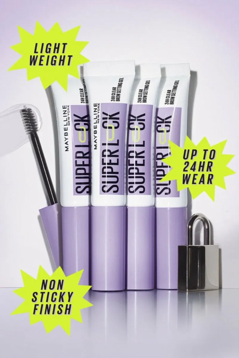 Maybelline Super Lock Brow Glue Wenkbrauwgel Transparant - 24g