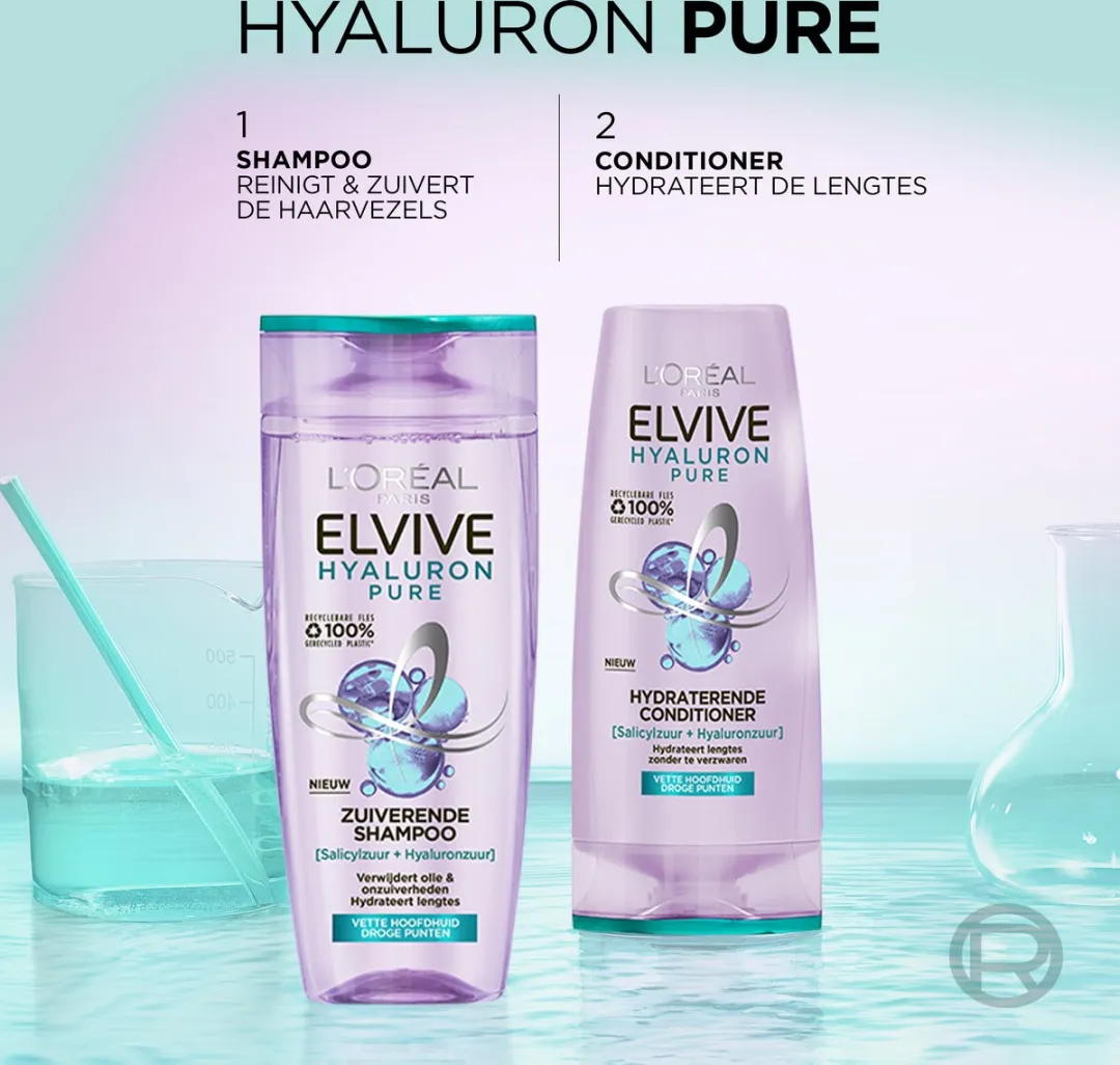 L'Oréal Paris Elvive Hyaluron Zuiverende Shampoo 6x250ml