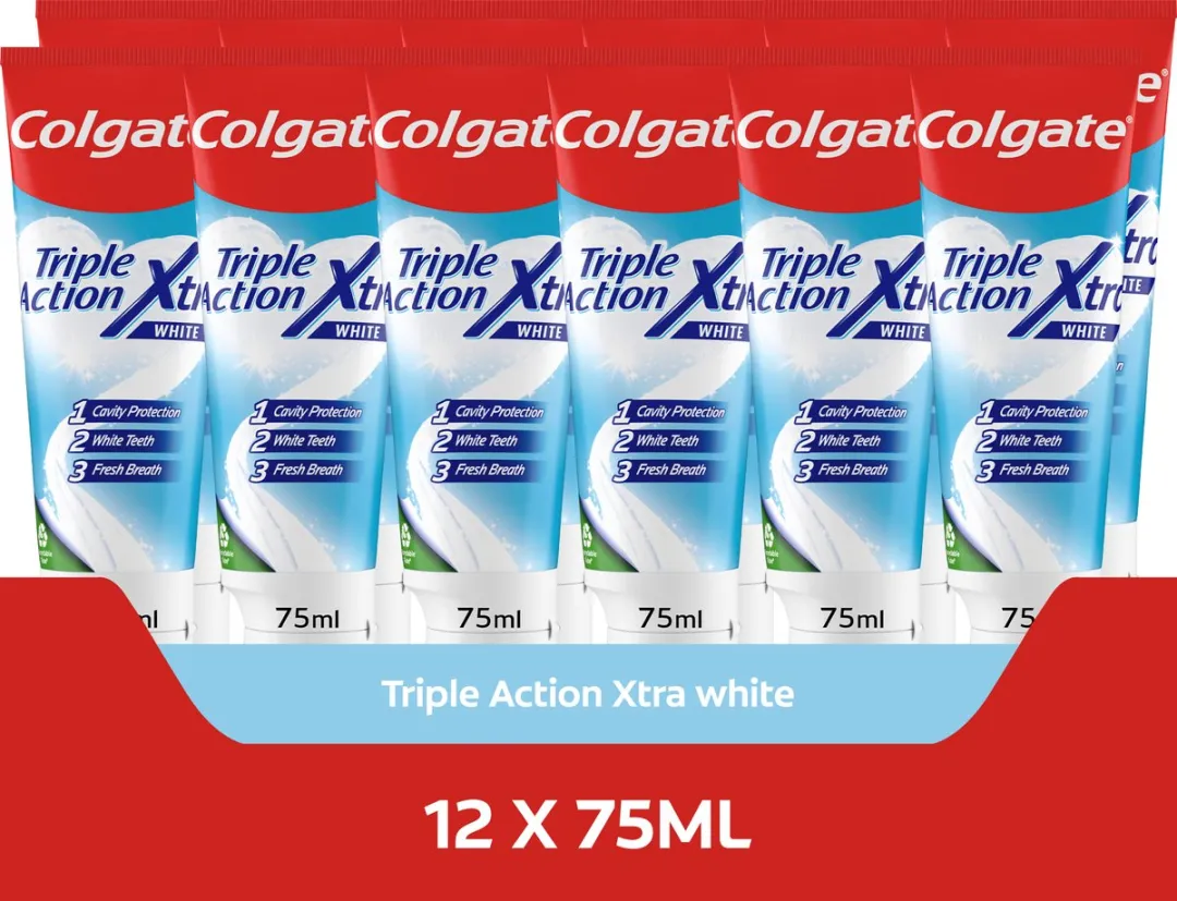 Colgate Triple Action Whitening Tandpasta
