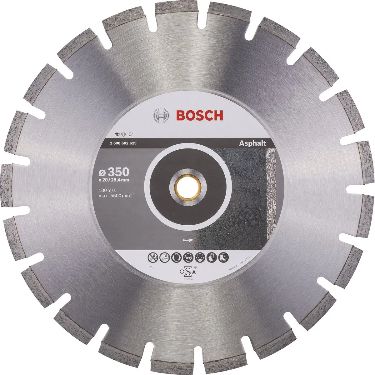Bosch Diamantdoorslijpschijf Standard for Asphalt 350x20/25,4mm
