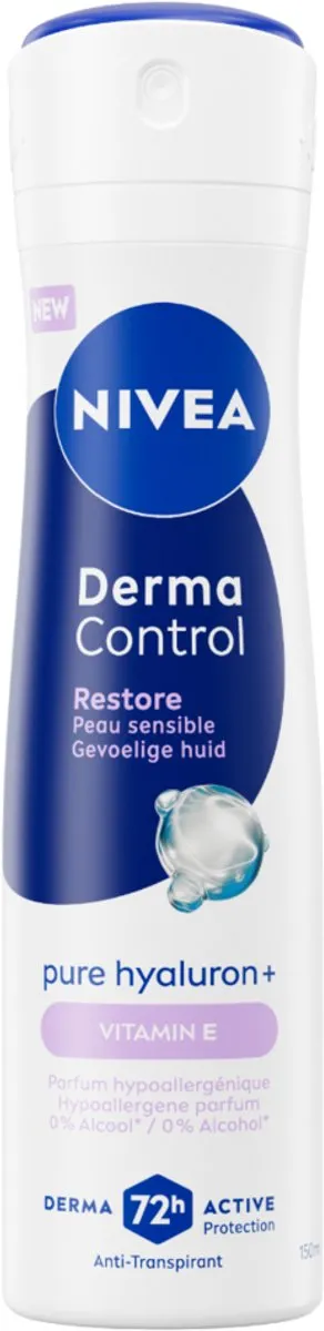 NIVEA Derma Control Restore Deodorant Spray 150ml - 6x150ml