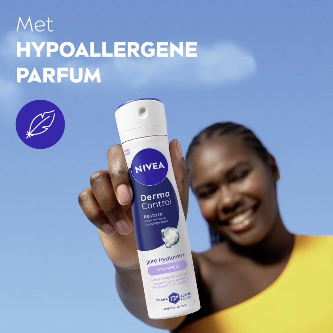 NIVEA Derma Control Restore Deodorant Spray 150ml - 6x150ml