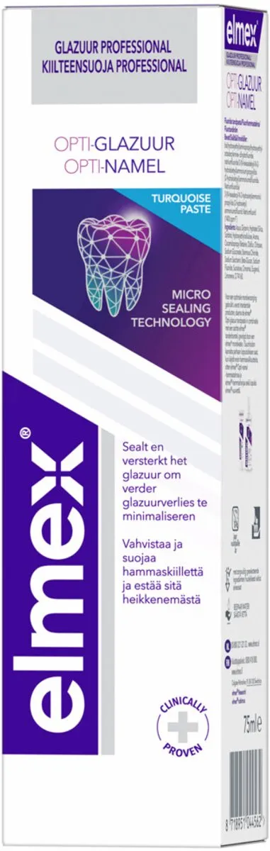 Elmex Glazuur Professional Opti-Glazuur Tandpasta 75ml - 200ml (4x75ml)