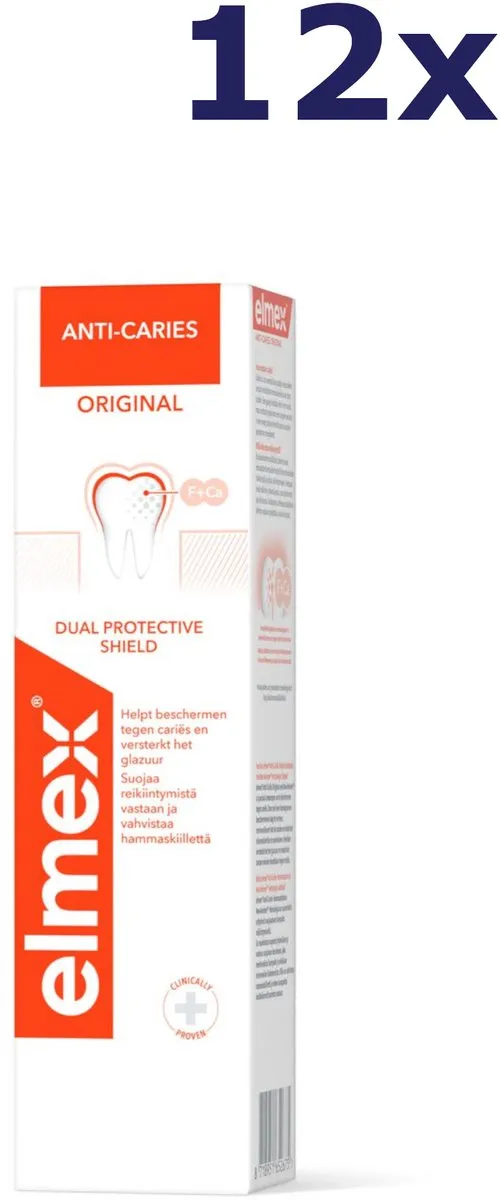 Elmex Anti-Cariës Tandpasta 75ml - 12 Stuks