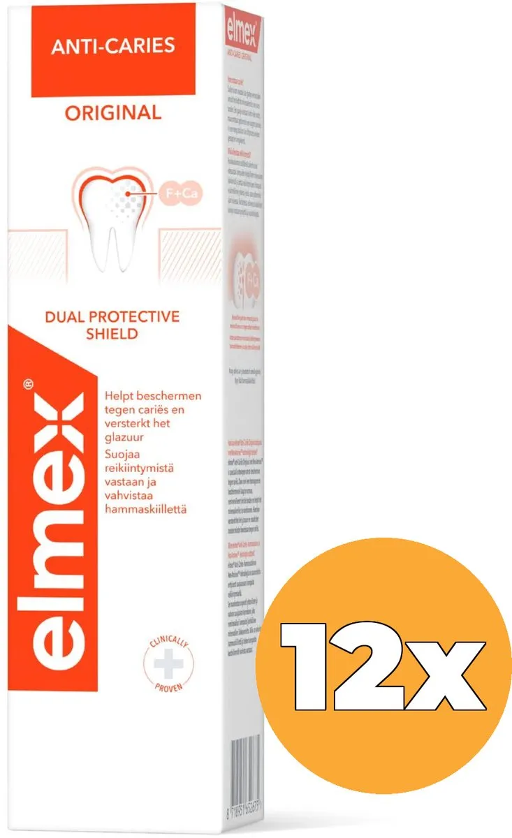 Elmex Anti-Cariës Tandpasta 75ml - 12 Stuks