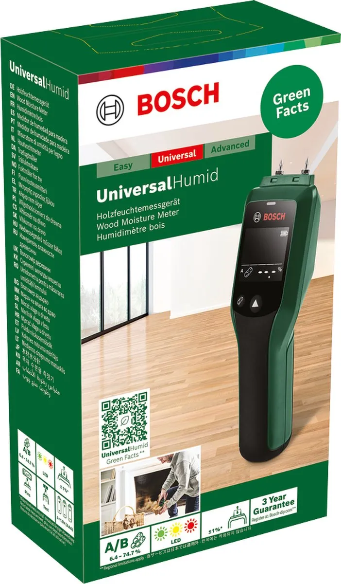 Bosch UniversalHumid Vochtmeter - Inclusief batterijen