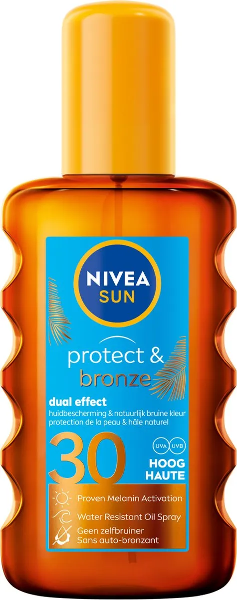 NIVEA Sun Protect & Bronze Zonnebrandolie Spray SPF 30 200ml