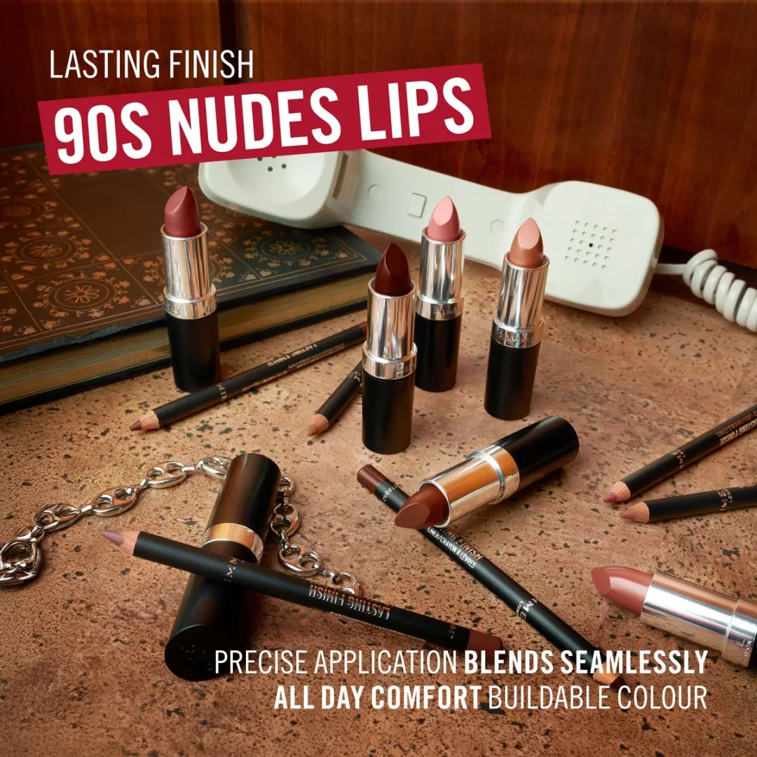 Rimmel London Lasting Finish Satin Lipstick 020 Cappuccino Light - 3 Stuks