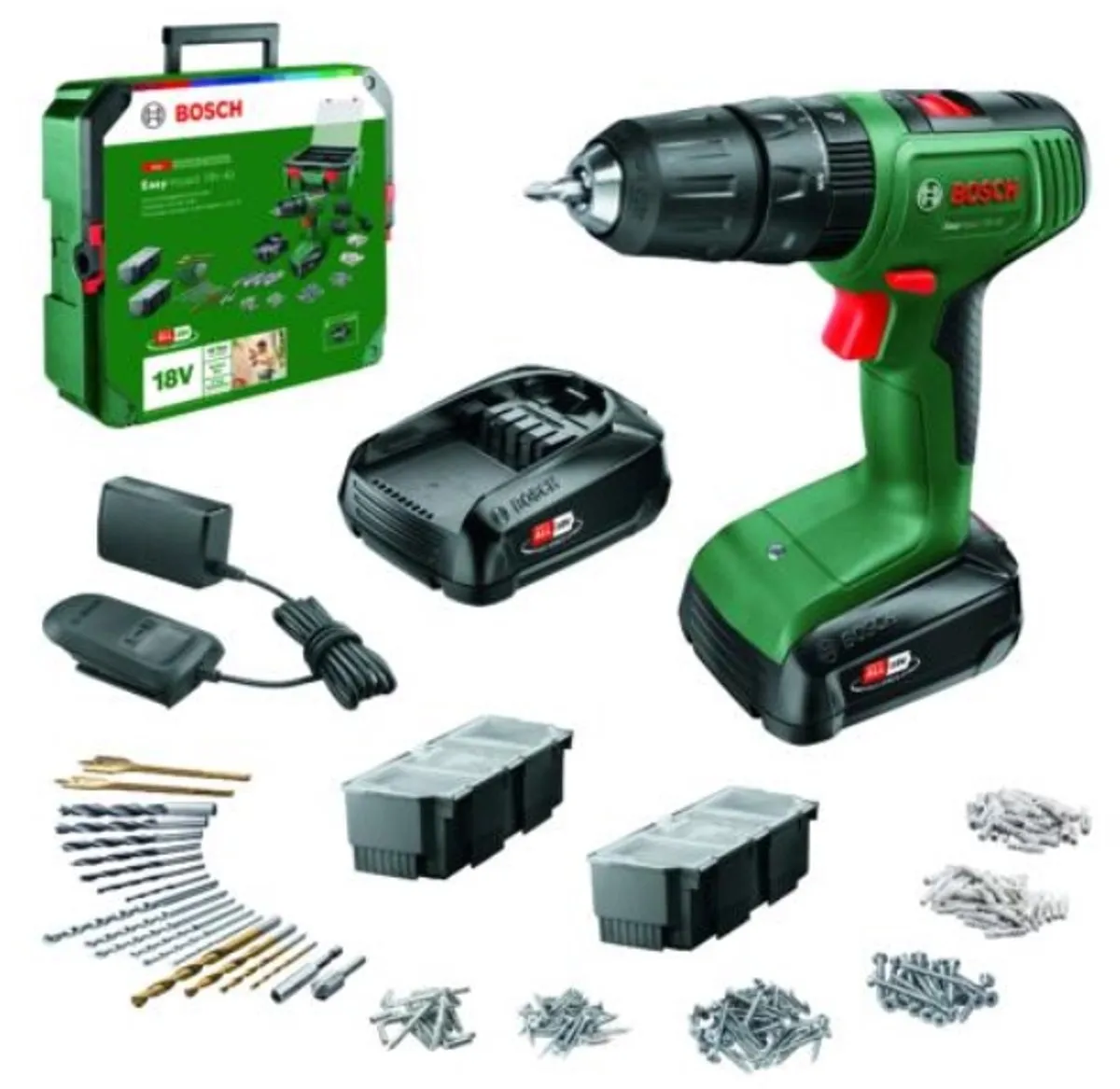 Bosch 06039D810D Accu-klopboor/schroefmachine 18V - 2 snelheden - 2x accu 1,5Ah