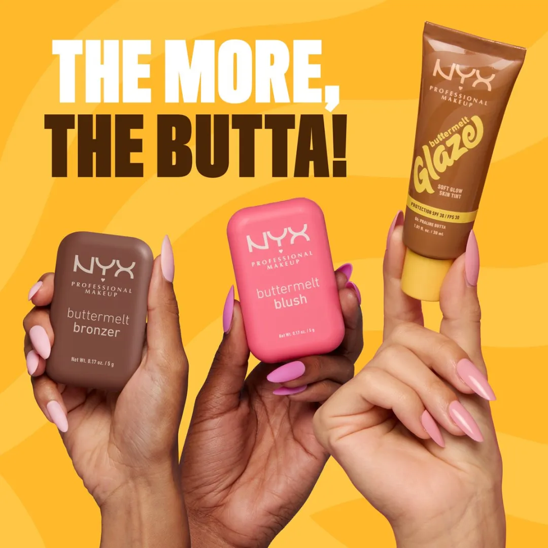 NYX Buttermelt Glaze Foundation Hazelnut Butta 30ml - SPF 30