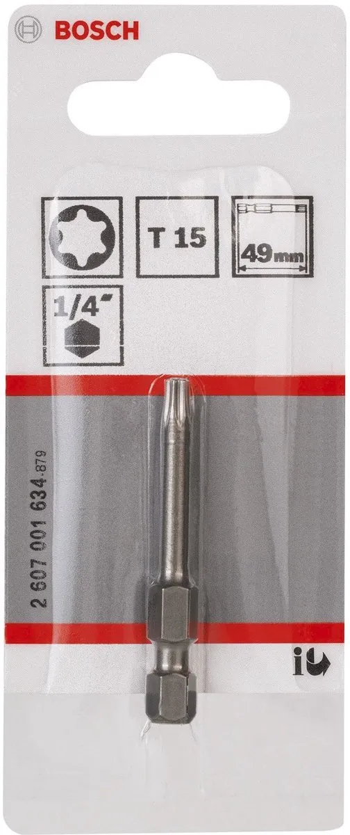 Bosch Bit T15 Extra-hard 49mm - Metaal