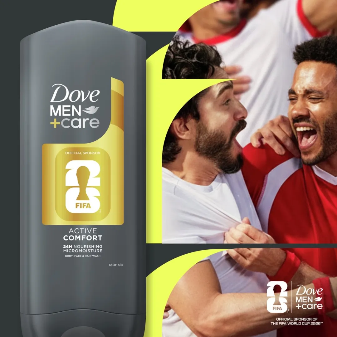 Dove Men+Care 3-in-1 Douchegel Active Comfort FIFA Edition - 2400ml