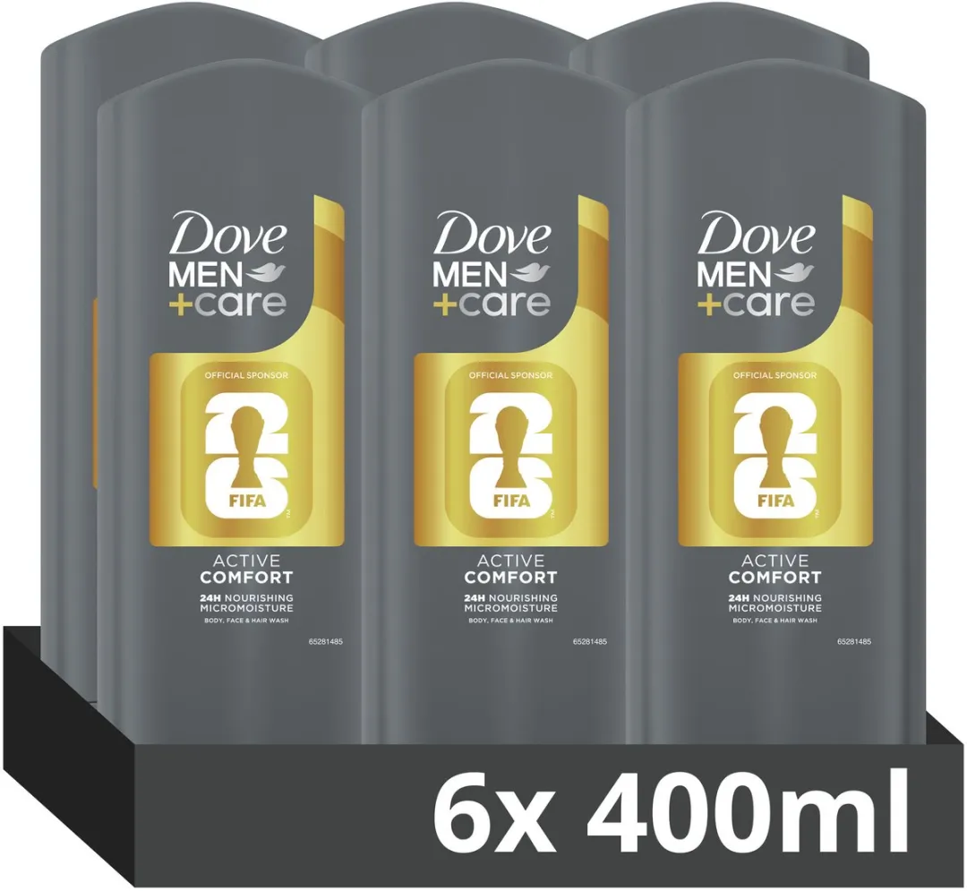 Dove Men+Care 3-in-1 Douchegel Active Comfort FIFA Edition - 2400ml